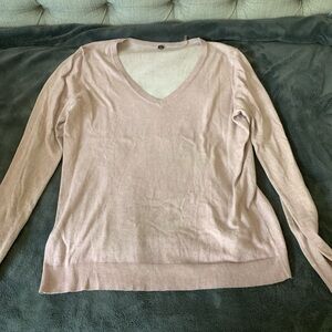 Margaret O'Leary Pink V-Neck Sweater